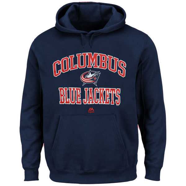 Men's Columbus Blue Jackets Majestic Heart x26 Soul Hoodie - Navy Blue,We sell and wholesale Men's Columbus Blue Jackets Majestic Heart x26 Soul Hoodie - Navy Blue on line form chian!